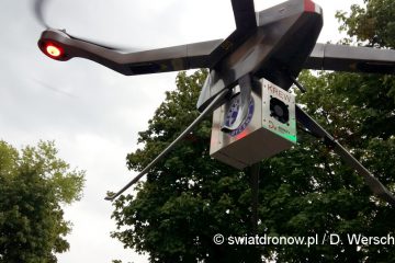 Dron Ogar od NoveltyRPAS z transporem krwi w ramach projektu AirVein