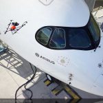 Kontrola jakości samolotu A350 XWB za pomocą drona