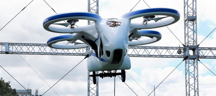 Japoński latający samochód - pasażerski dron - Cartivator NEC