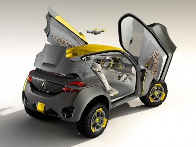 Renault Kwid z dronem