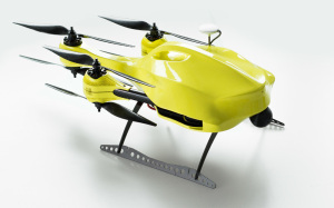 Wizualizacja pokazuje mobilność drona (składane ramiona)