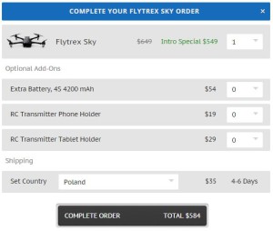 Drony dosawcze Flytrex Sky