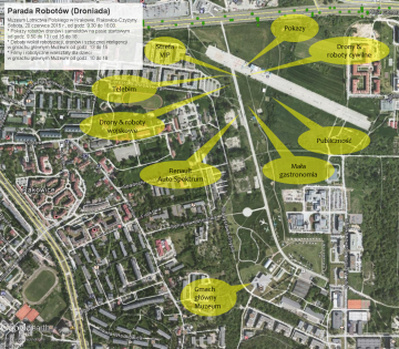 Parada Dronów 2015 - mapa