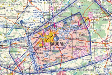 Radom - mapa VFR