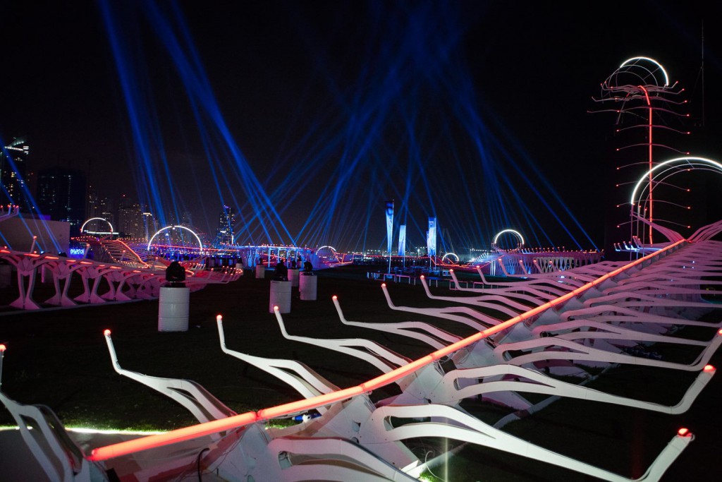 Główny tor wyścigowy na World Drone Prix 2016 w Dubaju