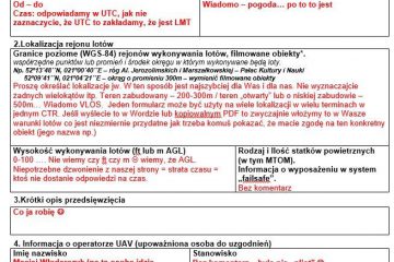 Jak uzupełnić wniosek do PAŻP o loty drona w CTR?