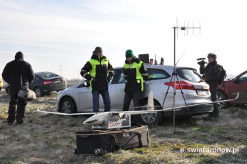 Dron Albatros firmy Novelty RPAS nad Krakowem - 13.12.2016