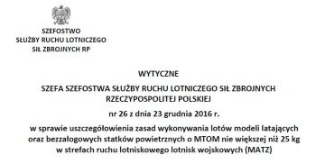 Wytyczne do lotów BSP w MATZ