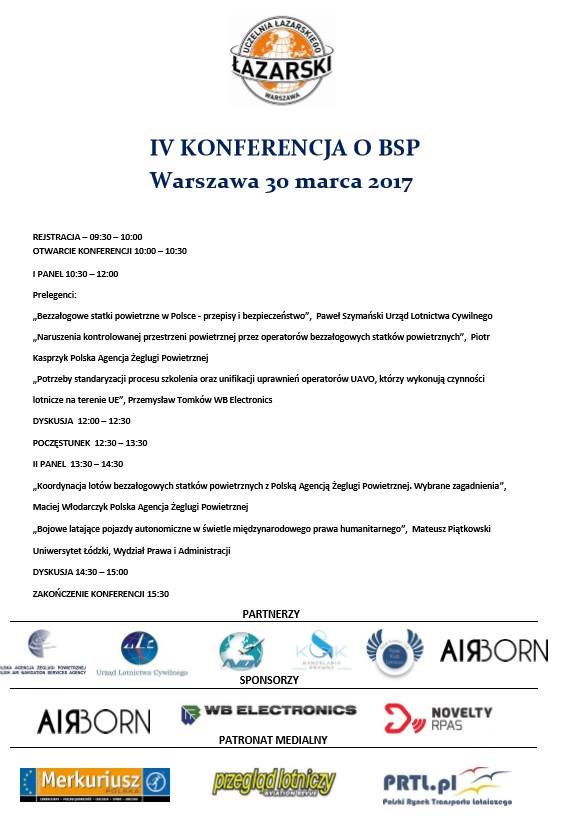 IV Konferencja o BSP - Warszawa, 30.03.2017