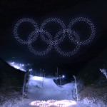 Drony Intel Shooting Star podczas ceremonii otwarcia Olimpiady Zimowej w Pjongczang 2018