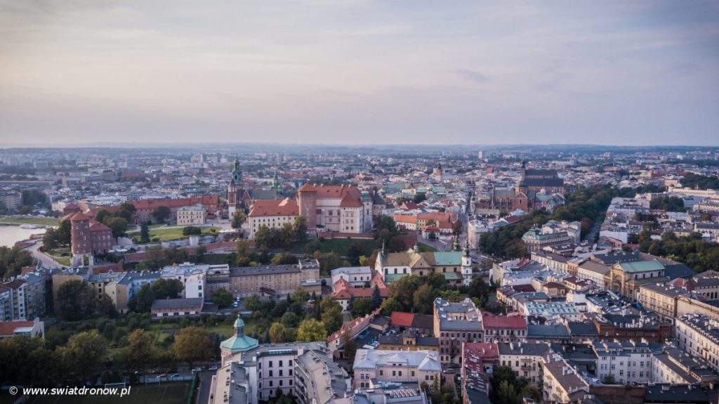 Kraków z powietrza - swiatdronow.pl