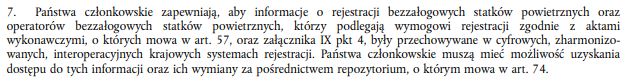 Rejestracja operatorów dronów i ich dronów - rozporządzenie bazowe Parlamentu Europejskiego