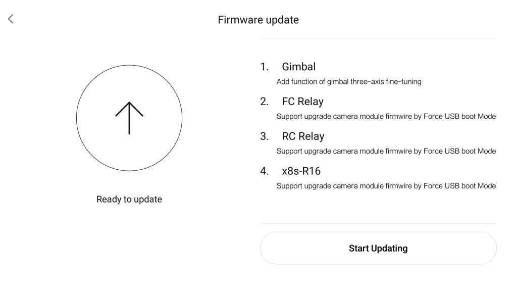 Xiaomi FIMI X8 SE - firmware update