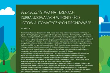 Ankieta badawcza "BEZPIECZEŃSTWO NA TERENACH ZURBANIZOWANYCH W KONTEKŚCIE LOTÓW AUTOMATYCZNYCH DRONÓW/BSP"