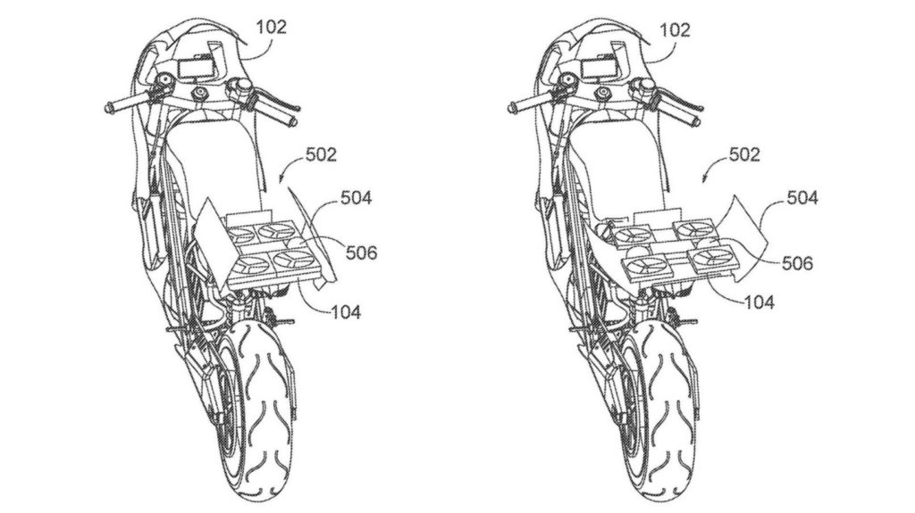 Patent Honda - motocykl z dronem