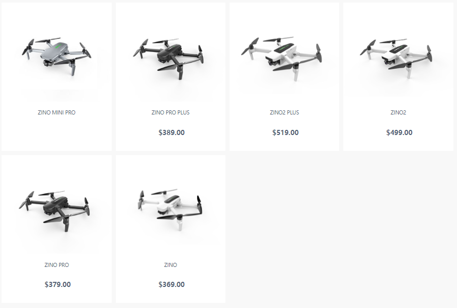 Hubsan ZINO - ceny dronów