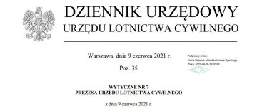 Wytyczne nr 7 Prezesa ULC w sprawie sposobów wykonywania operacji SBSP