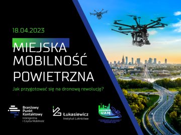 Miejska Mobilność Powietrzna. Jak przygotować się na dronową rewolucję - źródło Łukasiewicz - Instytut Lotnictwa