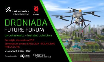 Droniada Future Forum - EKOLOGIA i ROLNICTWO PRECYZYJNE - seminarium on-line 21.03.2024 r.