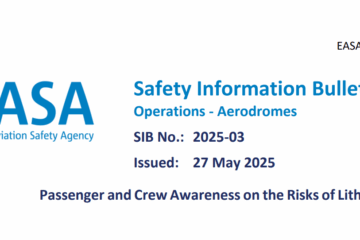 Biuletyn Informacji o Bezpieczeństwie EASA - SIB 2025-03 - baterie litowo-jonowe