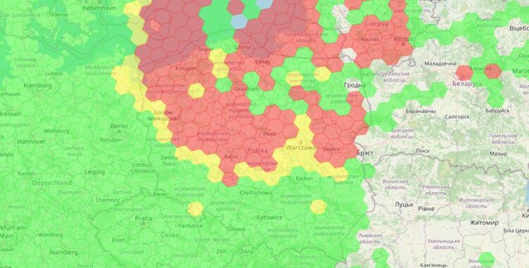 Zakłócenia GPS nad Polską - 16.06.2025