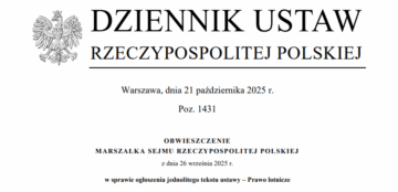 Obwieszczenie Marszałka Sejmu RP z 26 września 2025 r. w sprawie ogłoszenia jednolitego tekstu ustawy Prawo lotnicze