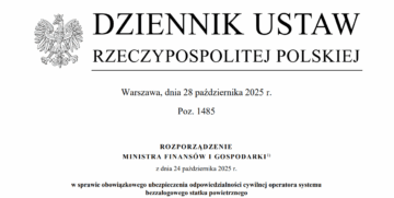 Rozporządzenie z dnia 24.10.2025 r. ws. obowiązkowego OC dla operatorów dronów