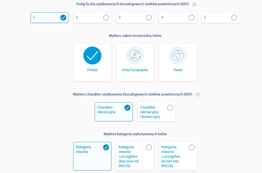 OC operatora drona w PZU