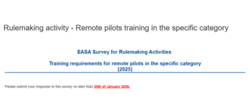 Ankieta EASA - szkolenie pilotów do kat. szczególnej